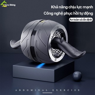Tạ lăn tập cơ bụng BUNA cho nam nữ, con lăn 1 bánh tập cơ bụng cơ ngực, bánh lăn hỗ trợ tập thể hình