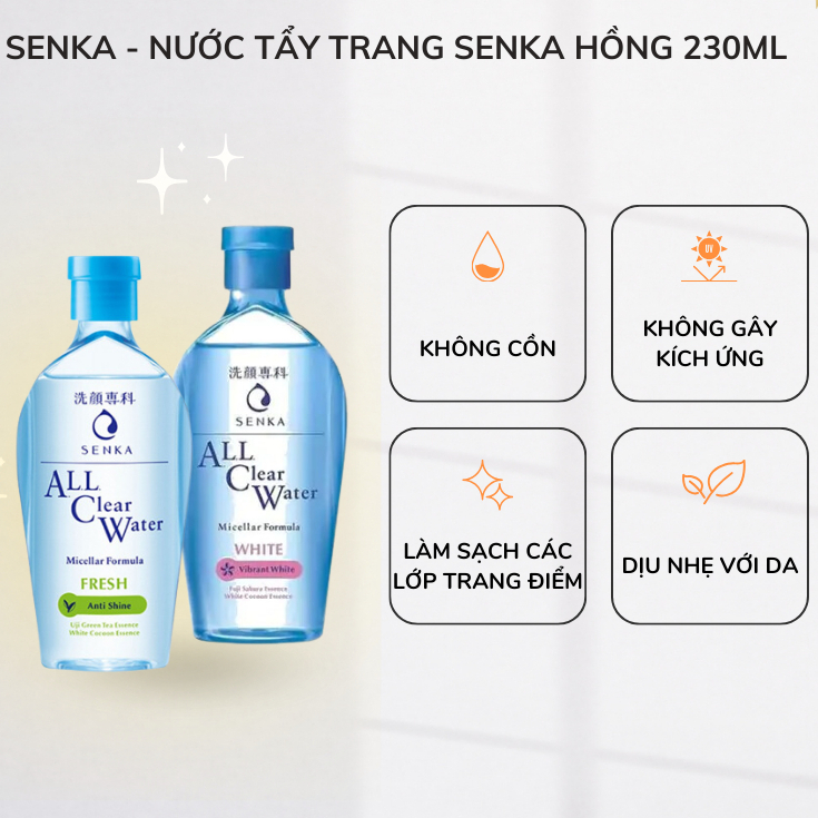 SENKA - Nước Tẩy Trang Senka 230ml_ Bee Authentic