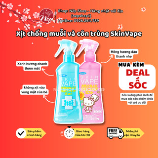 Tinh dầu đuổi muỗi Skin Vape dạng xịt dành cho cả gia đình chống muỗi suốt 8 giờ đồng hồ - Nếp shop