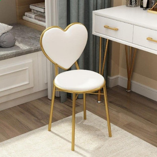 Ghế ngồi bàn trang điểm, ghế bàn phấn decor hình trái tim siêu xinh - G01- Minhuy Furniture