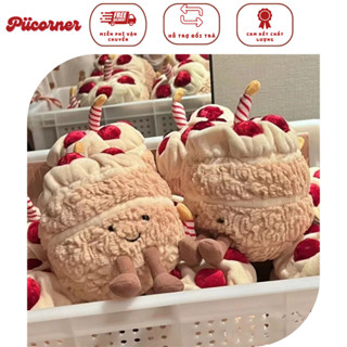 [Sẵn Hàng] Gấu bông bánh kem Thú Nhồi Bông Hình Bánh Kem Sinh Nhật Hoạt Hình Dễ Thương Độc Đáo Làm Quà Tặng Sinh Nhậ