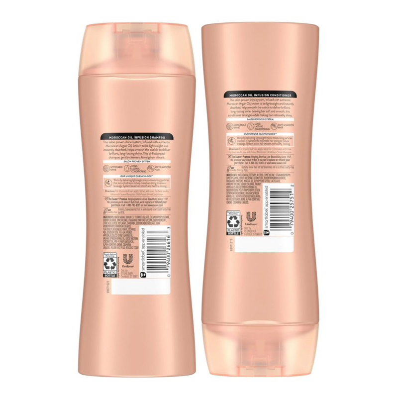 CẶP DẦU GỘI XẢ SUAVE MOROCCAN OIL INFUSION 532ml/ chai