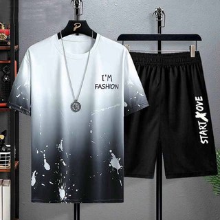 Bộ đồ thể thao unisex IM FASHION chất thun lạnh 3 màu trắng, xanh , đỏ - TâmShop
