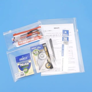 Túi zip trong baoke khổ a4 / a5 / b6 - túi miết trong chống nước 1288 / 1287 / 1286