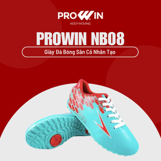 Giày đá bóng giày đá banh sân cỏ nhân tạo trẻ em Prowin NB08 100% khâu đế, chống trơn trượt