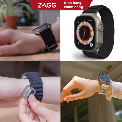 Dây đeo Apple Watch 49/45/44mm ZAGG Highland SM