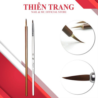 Cọ thư pháp-cọ tô nail cao cấp cán gỗ - cọ thư pháp vẽ nail , vẽ màu nước, rút nước