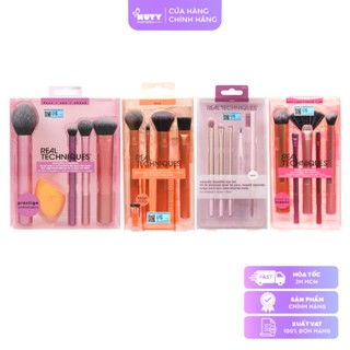 Set Cọ + Bông Mút Trang Điểm Real Techniques Everyday Essentials (5SP)
