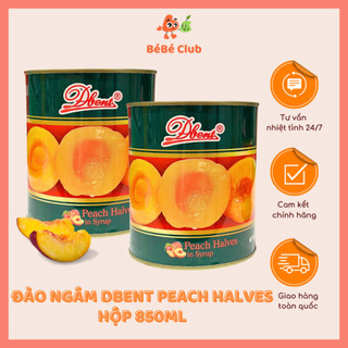 Đào ngâm dbent peach halves - hộp 850ml