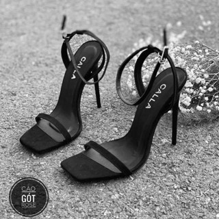 sandal mũi vuông hở gót cao 8cm, 9cm, 11cm, 12cm