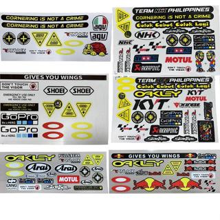 Tem dán phản quang trang trí kính, nón BH 3/4,fullface