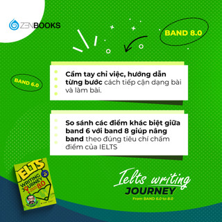Sách - IELTS Writing Journey: Elevate To Band 8.0 (Saigon Books)