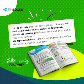 Sách - IELTS Writing Journey: Elevate To Band 8.0 (Saigon Books)
