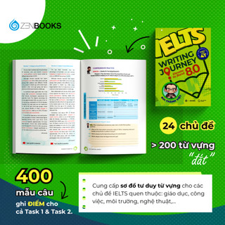 Sách - IELTS Writing Journey: Elevate To Band 8.0 (Saigon Books)