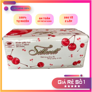 Bịch 9 gói rút lụa Silkwell 280 tờ chính hãng