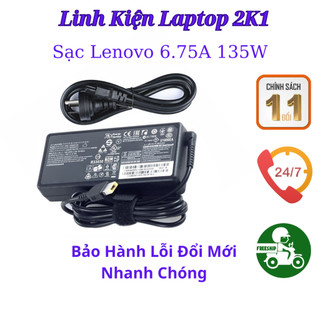 Sạc laptop lenovo 20v - 6.75a 135w chân usb vuông cho legion y520 gaming ideapad l340 thinkpad w540