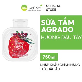 Sữa tắm Agrado hương dâu tây 750ml