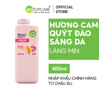 Sữa tắm Vitamin C Cam quýt & Đào Dicora Urban Fit 400ml