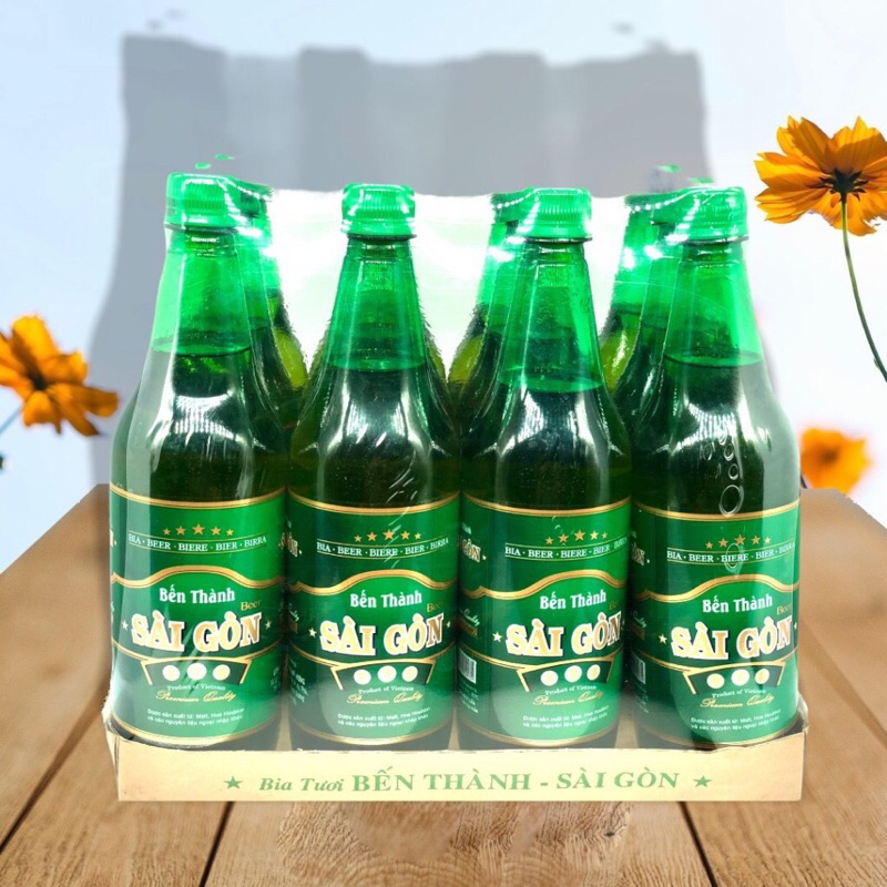 HOẢ TỐC - ( HCM) - Bia Tươi Bến Thành Sài Gòn Xanh 900ml - vol 4.5% (lốc 12 chai)