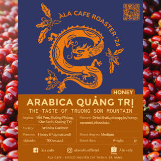 Cà phê Arabica Quảng Trị Honey rang Medium pha máy- Top 3 Vietnam Amazing Cup 2024