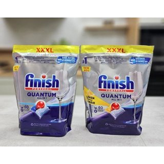 Viên rửa chén Finish quantum 60 viên mẫu mới
