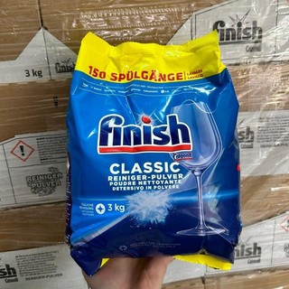 Bột rửa bát nhập khẩu đức - dùng cho máy rửa bát 3kg finish eu