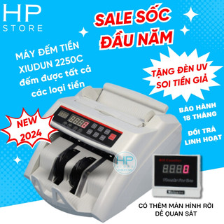 [Mã ELMS9 giảm 6% đơn 300K] Máy đếm tiền XIUDUN 2250C, giá rẻ, siêu bền, bảo hành 18 tháng tận nơi