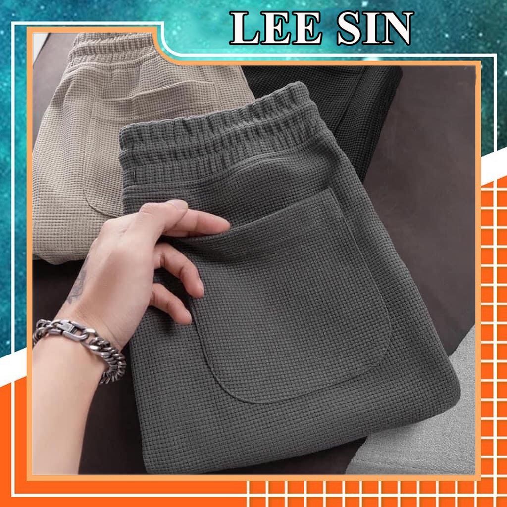 Quần short nam, quần đùi nam chất tổ ong thể thao mặc nhà lửng ngố Chất đẹp thoải mái - LEESIN