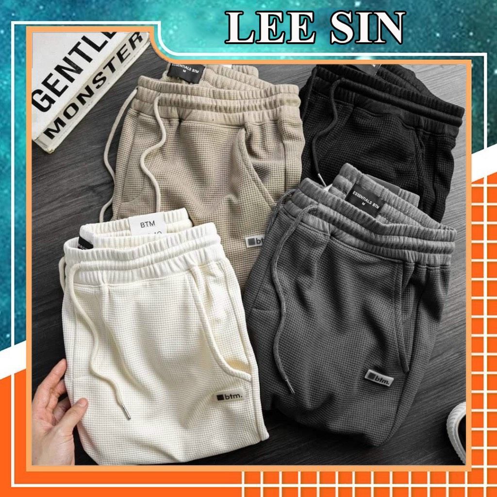Quần short nam, quần đùi nam chất tổ ong thể thao mặc nhà lửng ngố Chất đẹp thoải mái - LEESIN