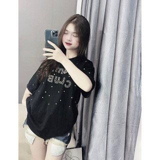 Phông Miumiu đính đá siêu sang l1 , from rộng dài chất cottong co dãn