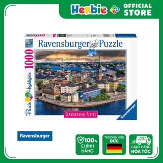 Đồ chơi xếp hình puzzle 1000 mảnh ravensburger stockholm jigsaw puzzle 167425 - herbie toys