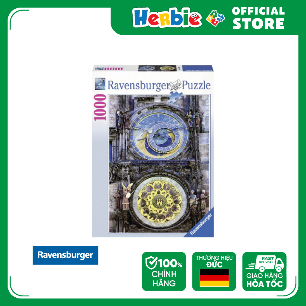Đồ Chơi Xếp Hình Puzzle 1000 Mảnh RAVENSBURGER Astronomical Clock Jigsaw Puzzle 197392 - Herbie Toys
