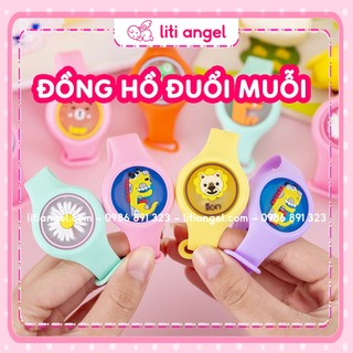 Đồng hồ tinh dầu đuổi muỗi cho trẻ em có đèn, vòng đeo tay đuổi muỗi cho bé