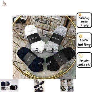 Lố 10 đôi tất nam Zara Men cổ ngắn