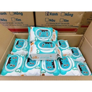 Combo 10 gói khăn giấy ướt dùng cho em bé, anh toàn, size lớn, hiếu khang