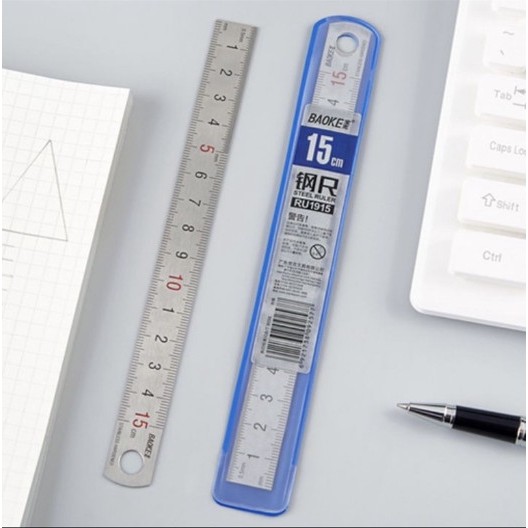 Thước kẻ sắt Baoke 15cm/30cm/50cm