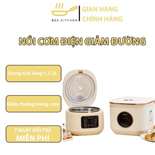 (Bản Tiếng Việt) Nồi cơm điện Tách đường Beemi cao cấp, điều khiển cảm ứng, hiện thời gian khi nấu, LÒNG CHỐNG DÍNH