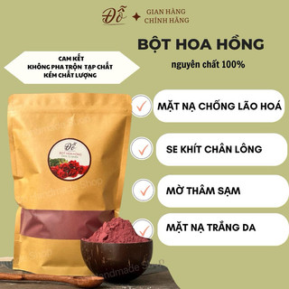 500G; 1KG bột hoa hồng handmade nguyên chất 100%