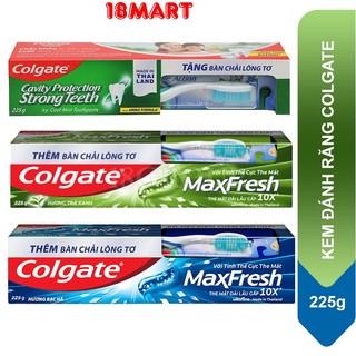 Kem đánh răng colgate max fresh trà xanh tinh thể cực mát 225g