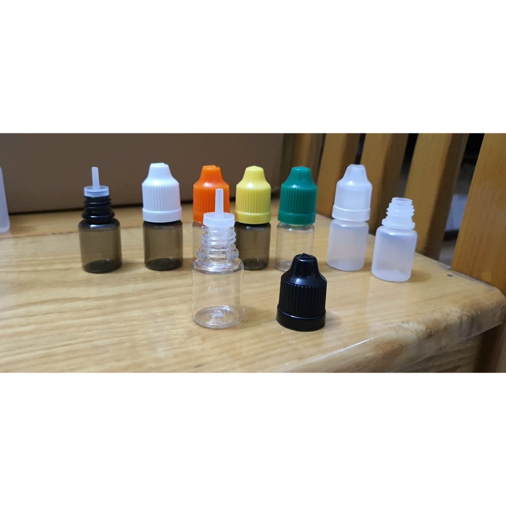 10 CHAI      5ml  10mlnhựa nắp nhọn đựng mực săm ( đựng mỹ phẩm)