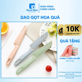 Dao gọt hoa quả mini có nắp đậy chất liệu không gỉ tiện lợi an toán tiện dụng Ravamall