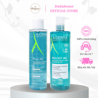 Sữa Rửa Mặt Aderma Biology AC Gel Moussant Purifiant cho Da Dầu Mụn Nhạy Cảm Mẫu Mới 400ML Duduhouse
