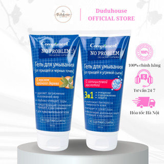 Sữa rửa mặt BHA Compliment No Problem làm sạch sâu, giảm viêm & mụn 200ml Duduhouse