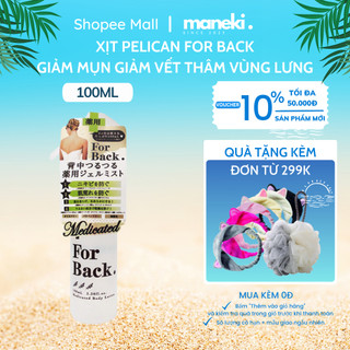 Xịt Làm Giảm Mụn Lưng Pelican For Back 100ml Medicated Body Lotion - Maneki