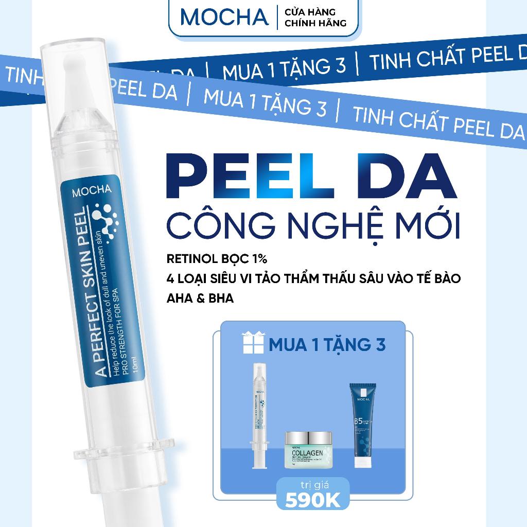 [1 ĐƯỢC 4] Ống Tinh Chất Vi Tảo Peel Mocha Retinol 10ml, Combo Peel Da Tái Tạo Da Căng Bóng, Skincar