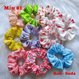 Combo 10 cái cột tóc Scrunchies + kèm quà tặng