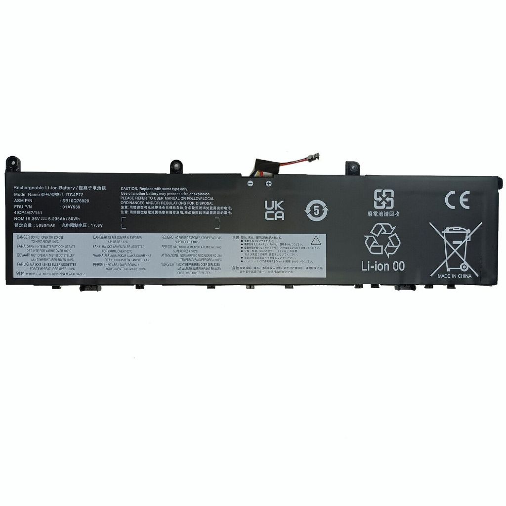 Pin Zin Pin Laptop Lenovo ThinkPad X1 Extreme 1st 2nd, ThinkPad P1 1st 2nd Gen, L17M4P72 L18M4P71 L1