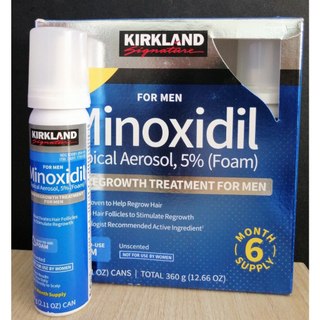 ] minoxidil 5% dạng bọt mọc râu tóc kirkland mỹ không dị ứng da