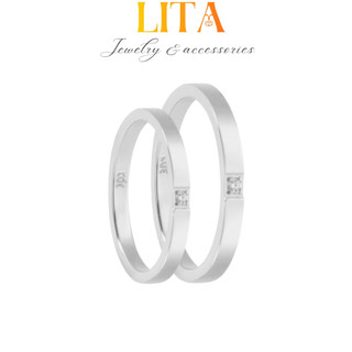 Nhẫn cặp đôi cde marryme couples' ring cde8039sv lita jewelry