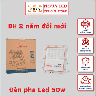 Đèn hắt 50W IP67 cao cấp - WEELED ngoài trời chống nước siêu sáng bảo hành 2 năm đổi mới